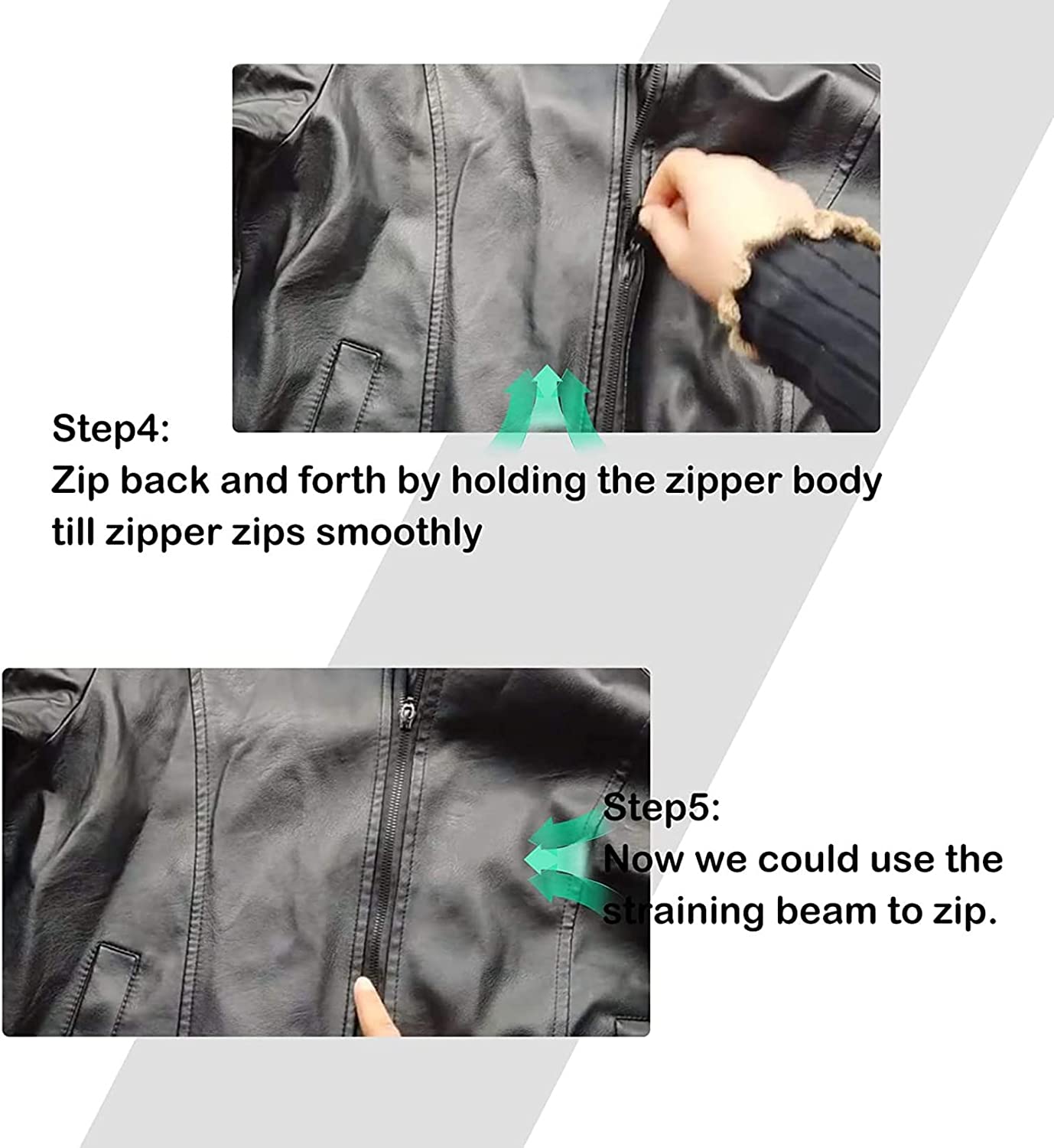 6Pcs Fix Zip Puller 3 Sizes Universal Instant Fix Zipper Repair Kit， Replacement Zip Slider Teeth Rescue Zippers Sewing Clothes - Image 8